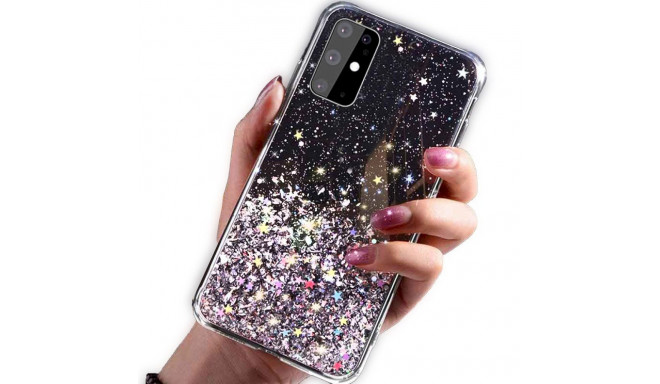 Fusion Glue Glitter Back Case Silicone Case Apple iPhone 12 Pro Max mustale