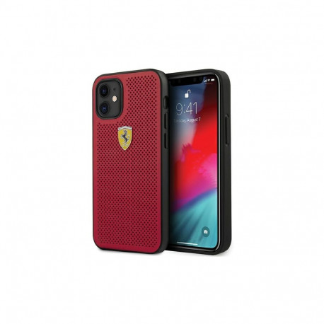 Ferrari FESPEHCP12SRE Off Track Silicone Case For Apple iPhone 12 Mini Red
