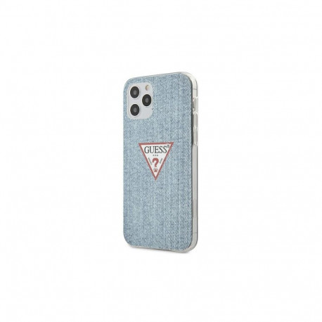 Guess GUHCP12MPCUJULLB Denim Triangle kate Apple iPhone 12 | 12 Pro sinine