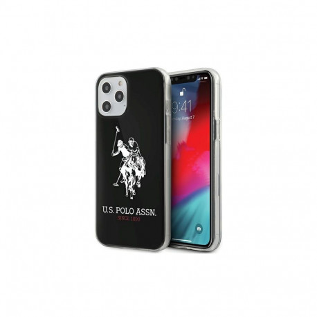 U.S. Polo USHCP12MTPUHRBK Big Horse ümbrisega ümbris Apple iPhone 12 | 12 Pro mustale