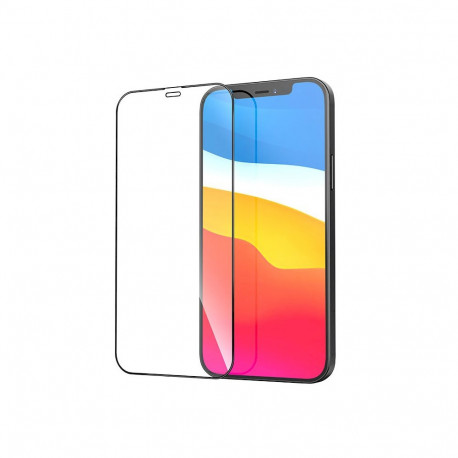 Fusion Full Glue 5D karastatud klaas, kaetud raamiga Apple iPhone 12 | 12 Pro Black