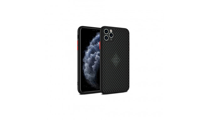 Fusion Breathe kaitseümbris silikoonist ümbris Huawei P30 Lite mustale