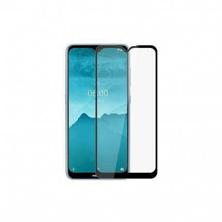 Fusion Full Glue 5D Tempered Glass Full Coveraged with Frame Nokia 2.3 Black