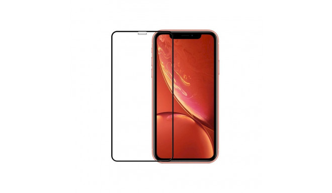 Fusion Full Glue 5D karastatud klaas, kaetud raamiga Apple iPhone XR Black