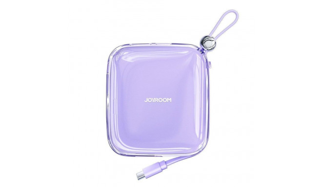 Joyroom Joyroom powerbank 10000mAh Jelly Series 22.5W with built-in USB C cable purple (JR-L002)