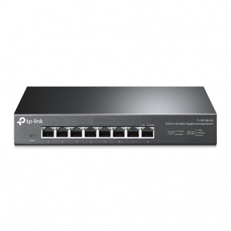 TP-Link 8-Port 2.5G Desktop Switch TL-SG108-M2 Unmanaged, Desktop, Power supply type External, Ether