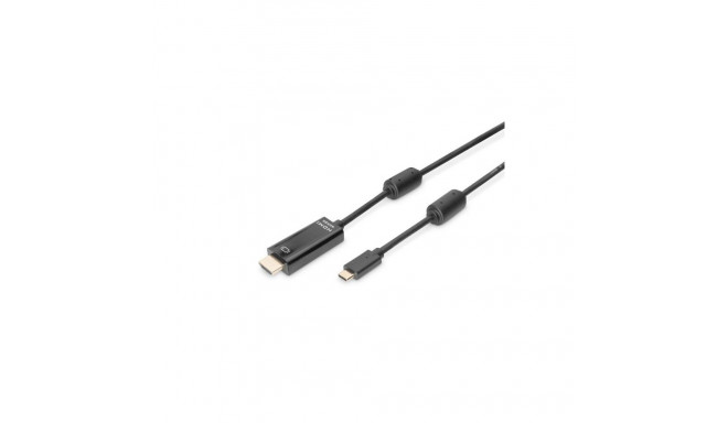 Digitus USB Type-C adapter cable, Type-C to HDMI A M/M, 2.0m, 4K/60Hz, 18GB, bl, gold