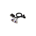 Aten 2-Port USB DVI/Audio Cable KVM Switch with Remote Port Selector