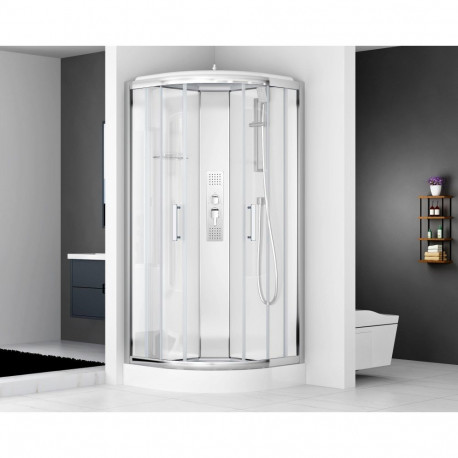 CHROME QUICK INSTALL SHOWER CABIN