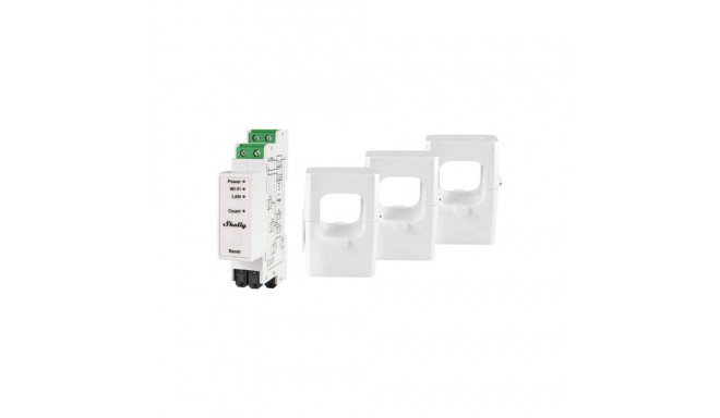Shelly PRO 3EM 400A 2-Phase Energy Meter, WiFi/Bluetooth