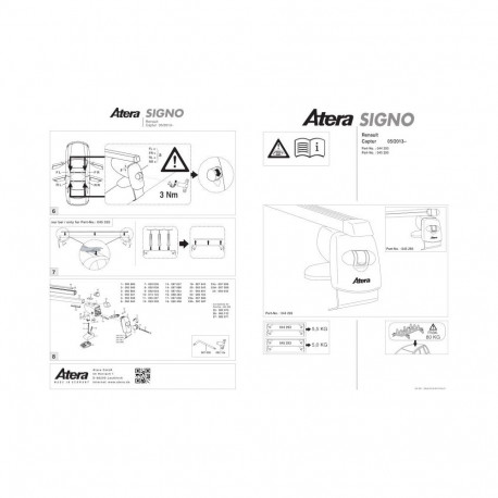 Katuseraam alumiinium CAPTUR 13-20