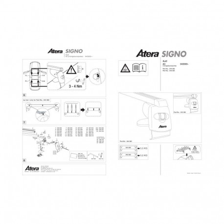 Katuseraam alumiinium A3 3-ust 4/03-12