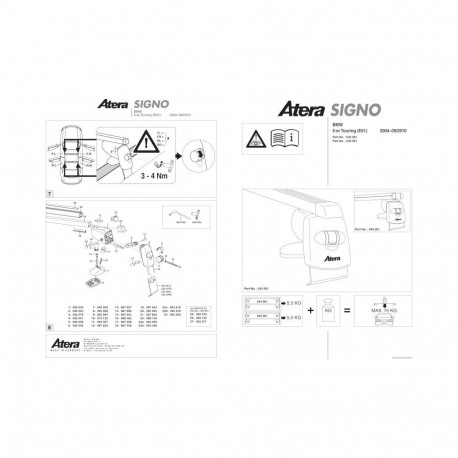 Katuseraam alumiinium BMW 5 TOUR.E61 04-10
