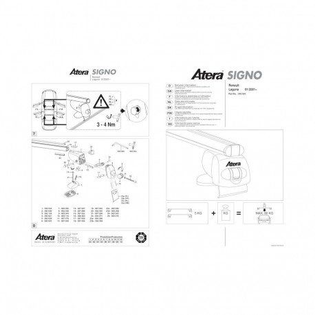 Katuseraam alumiinium LAGUNA 1/01-10/07