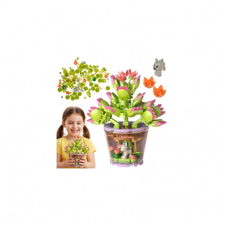 Klocki konstrukcyjne - kwiaty 172el. 26459