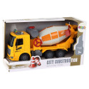Betoniarka veoauto pöörlev trummel heli tuled kollane 1:16