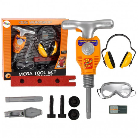 meisterdaja komplekt tööriistad pneumaatiline haamer kaitseprillid