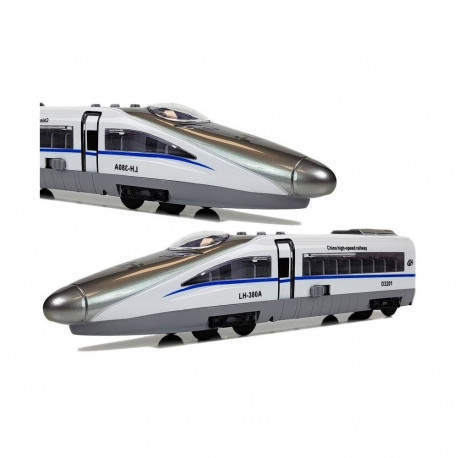 Pendolino vedur valge heliga ja tuledega