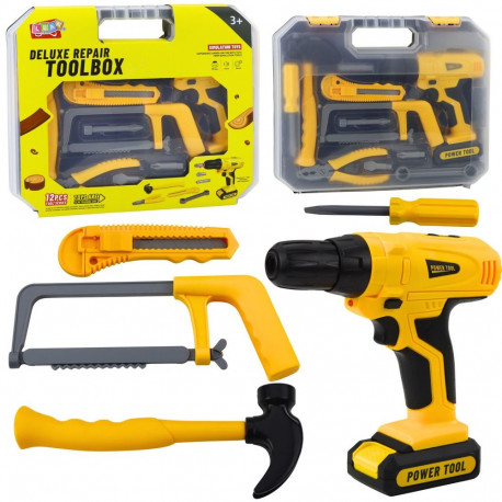 meisterdaja komplekt trell-kruvikeeraja tööriistad valgus helid kohver