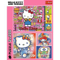 Puzzle 2x200 elementów hello kitty i przyjaciele