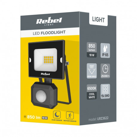reflektor led 10W Rebel sensori ja liikumisanduriga, 6500K, 230V