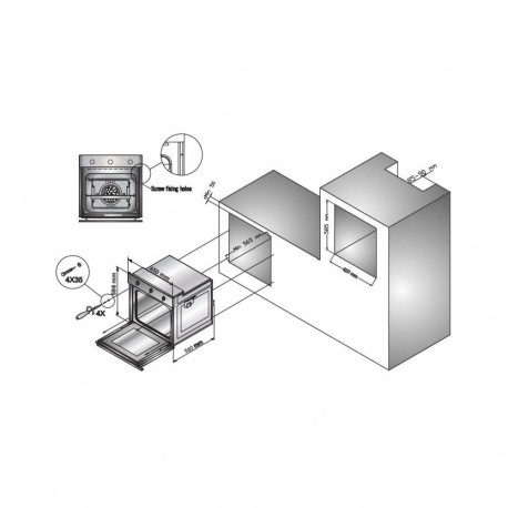 Built-in oven Schlosser OE 459 DTBTL