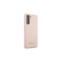 Guess GUHCS21MLSLMGLP S21+ G996 pink/pink hardcase Silicone Script Metal Logo