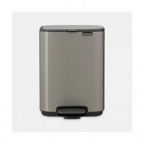 Brabantia pedaalkast Bo 4L, plaatina