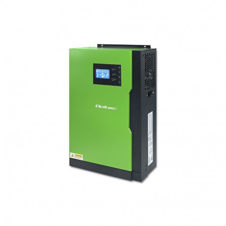 Qoltec hübriidne päikeseinverter 53886 Off-Grid 3.5kW 100A 24V MPPT Sinus