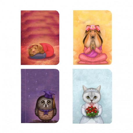 Bradley märkmik A6/40 Lucky Laika ruuduline