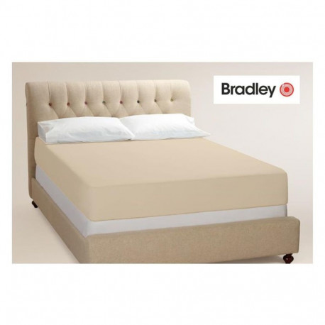 Bradley kummiga voodilina, 140 x 200 x 25 cm, kreem