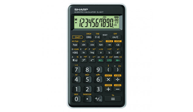 SHARP CALCULATOR SCIENTIFIC 146 FUNCTIONS 10+2D BOX EL501TWH-EU WHITE