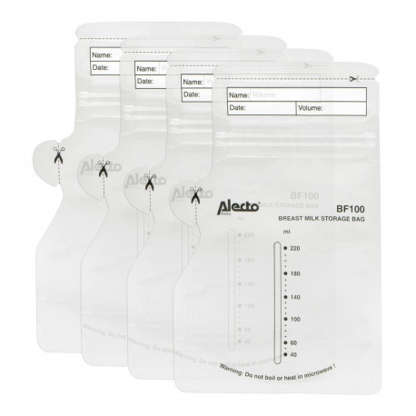 Alecto BF100 Breast Milk Storage Bags 220 ml, 100 pcs