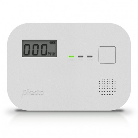 Alecto Carbon monoxide alarm w. 10 year sensor runtime a.display