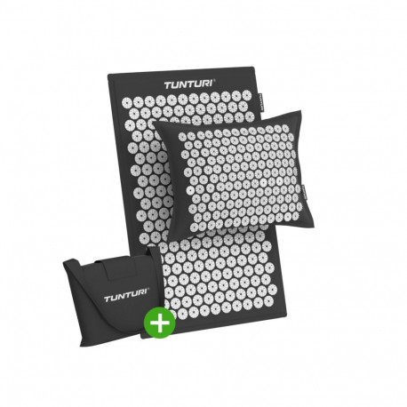 Akupunktuurimatt ja -padi TUNTURI PRO Acupressure Mat And Pillow, Black