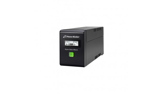 UPS POWERWALKER VI 600 SW IEC LINE-INTERACTIVE 600VA 3X IEC C13 OUTLETS USB-B LCD PURE SINE WAVE