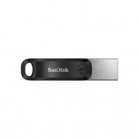 SanDisk iXpand Go 128GB, USB flash drive (black / silver, USB-A 3.2 (5 Gbit / s) Apple Lightning Con