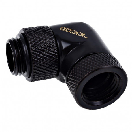 Alphacool Eiszapfen angle adapter 90° 1/4", deep black - 17260