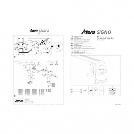 Katuseraam must KIA RIO SED.01-