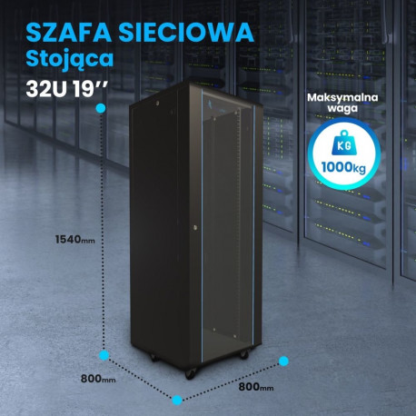 Extralink 32U 800x800 must põrandal seisev seinakapp