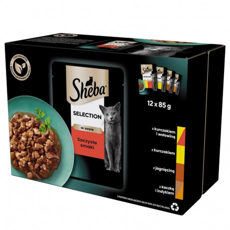 Sheba Selection in Sauce mahlased maitsed 12 x 85 g