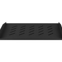 Lanberg AK-1008-B shelf for 19‘’ racks 450/600/800mm (1U, 483x315mm, load capacity up to 20kg) black