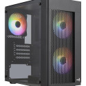Aerocool HEXFORMBKV2 Micro ATX PC Case 3 Fans FRGB Black
