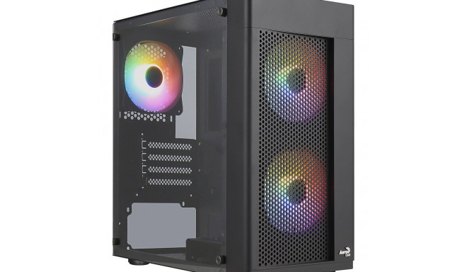 Aerocool HEXFORMBKV2 Micro ATX PC Case 3 Fans FRGB Black