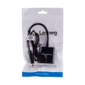 Lanberg AD-0017-BK video kaabli adapter 0,2 m VGA (D-Sub) HDMI Type A (Standard) must