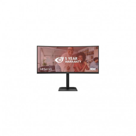 AOC E4 CU34E4CV computer monitor 86.4 cm (34") 3440 x 1440 pixels UltraWide Quad HD LCD Bla