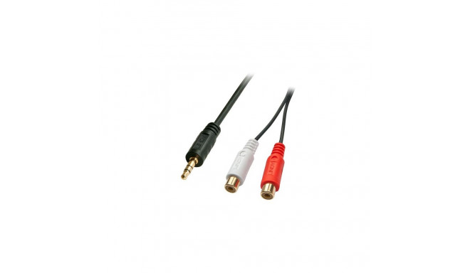 Lindy 0.25m AV Adapter Cable - 3.5mm Male to 2 x RCA Female