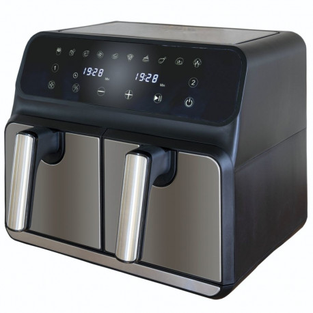 Unold Air Fryer Double Twin Zone black silver (58685)