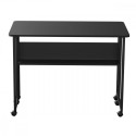 Maclean folding desk table mblack MC-126 B