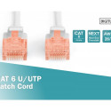 Patch cord U/UTP cat.6 PVC 0,5m grey